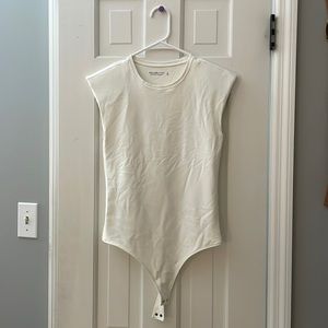 White/Cream Abercrombie & Fitch Body Suit